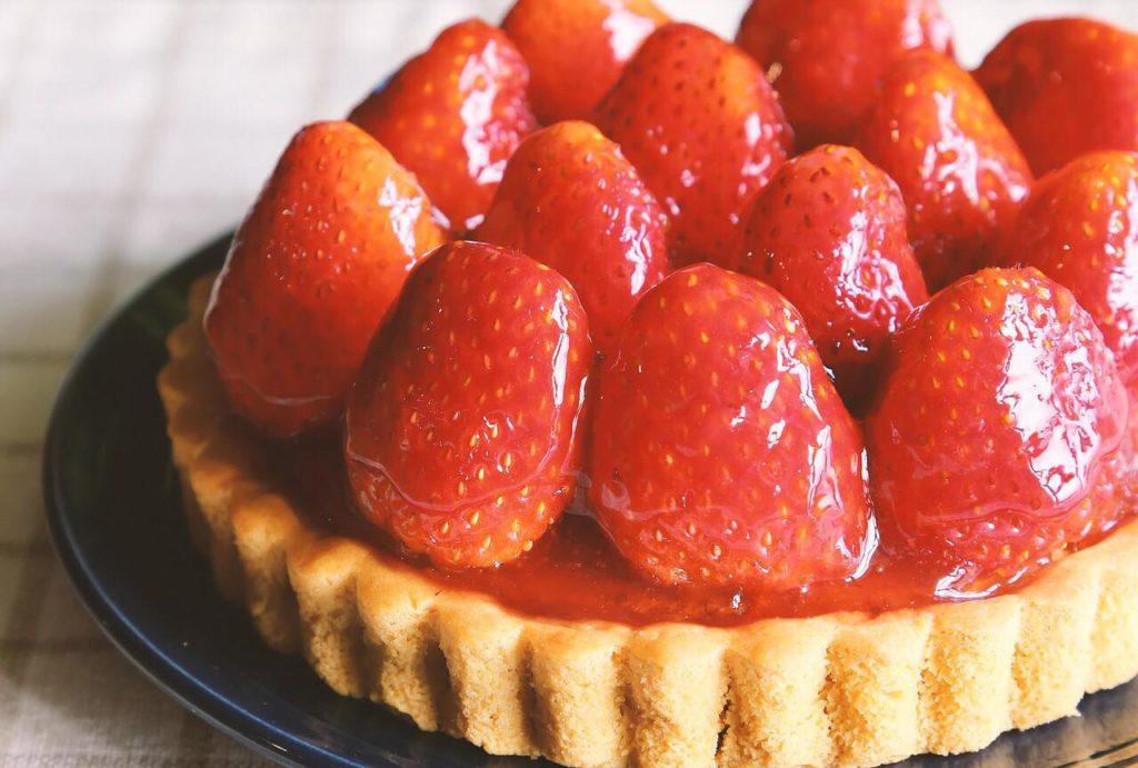 Une tarte aux fraises